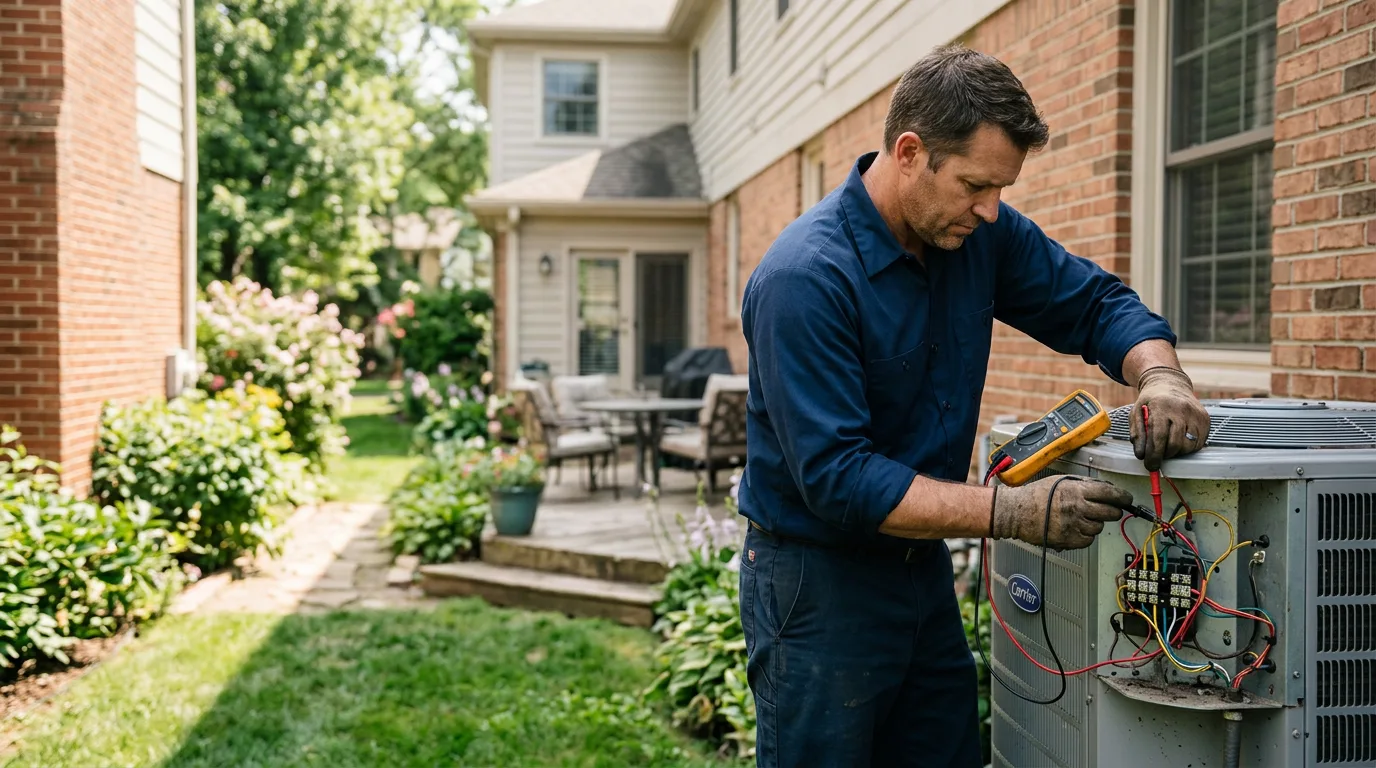 HVAC technician working near Waupaca, WI